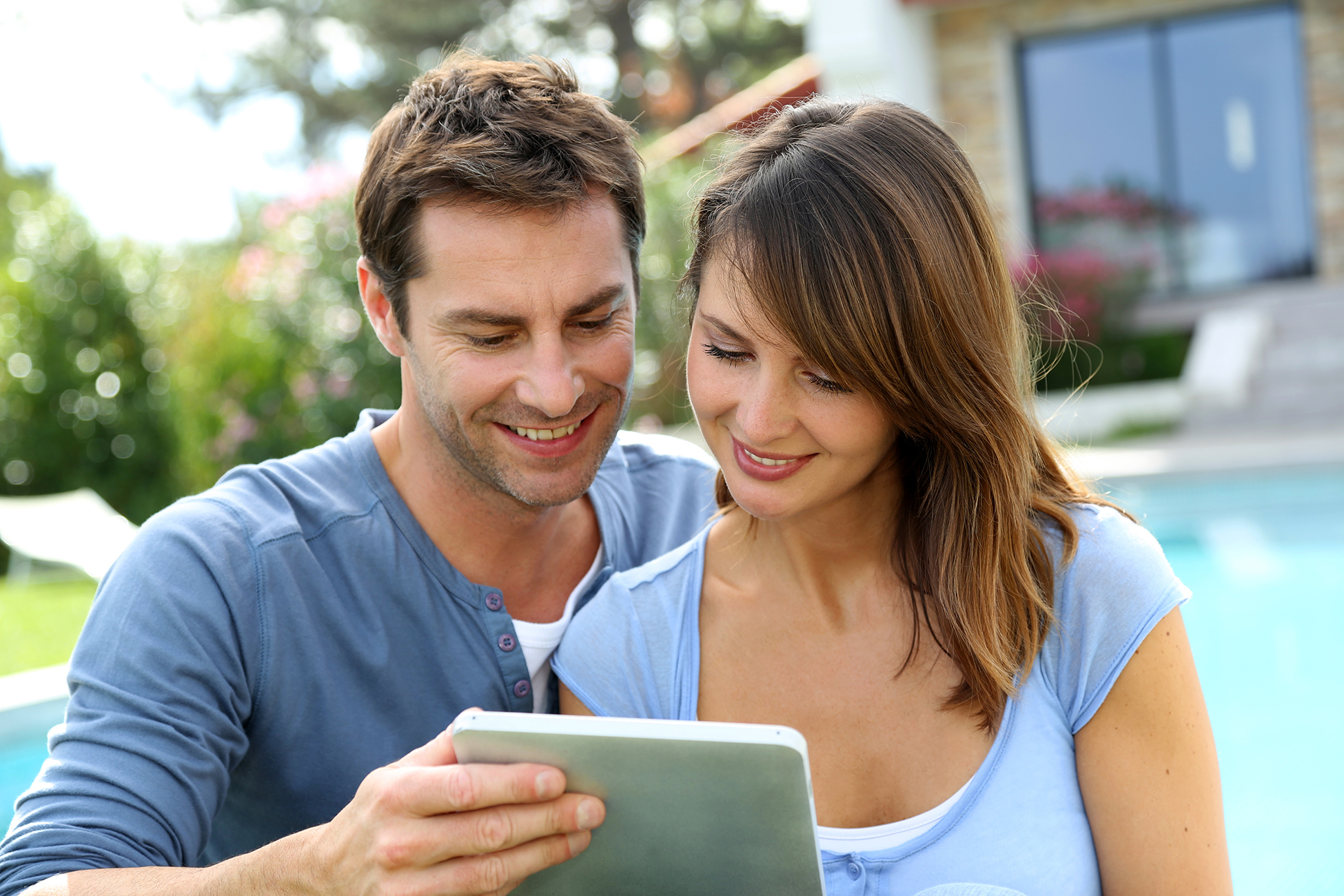 Couple reviewing their future health